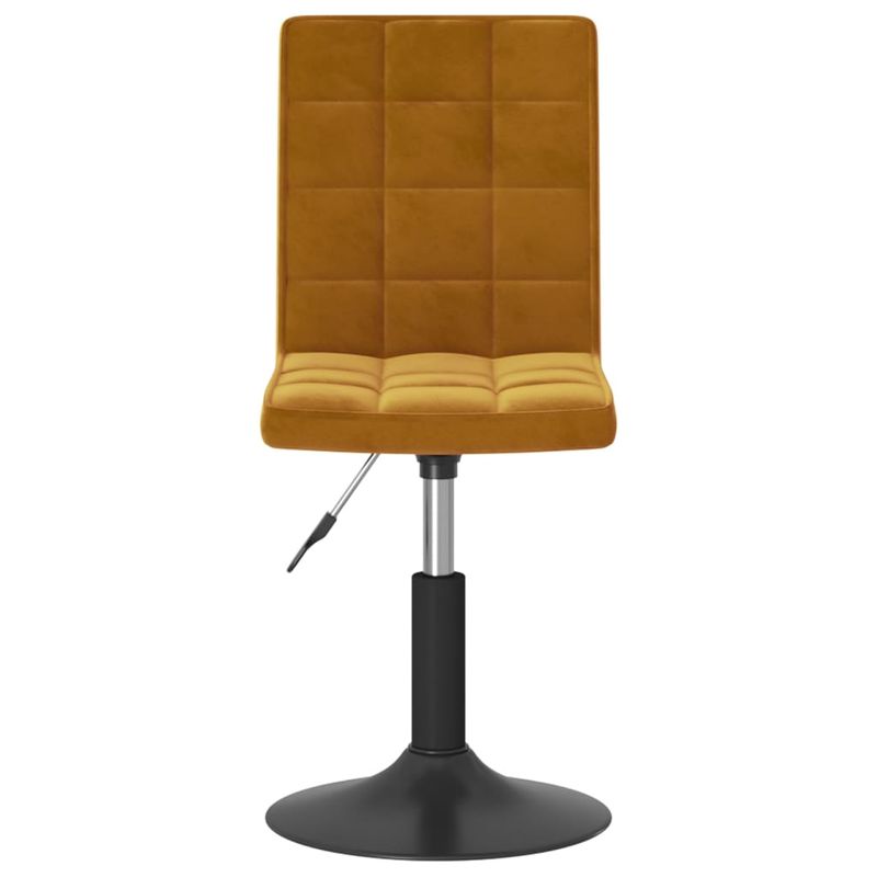 Casa si Gradina - Mobilier - Scaune si fotolii - Scaune - Scaune de bucatarie pivotante, 2 buc., maro, catifea - Infinity.ro
