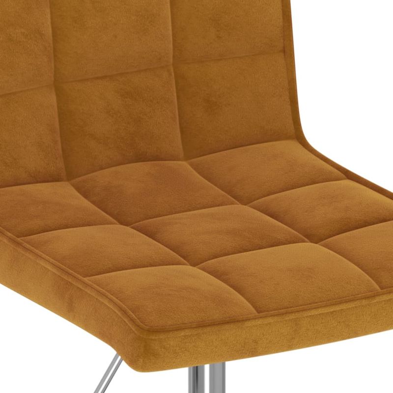Casa si Gradina - Mobilier - Scaune si fotolii - Scaune - Scaune de bucatarie pivotante, 2 buc., maro, catifea - Infinity.ro