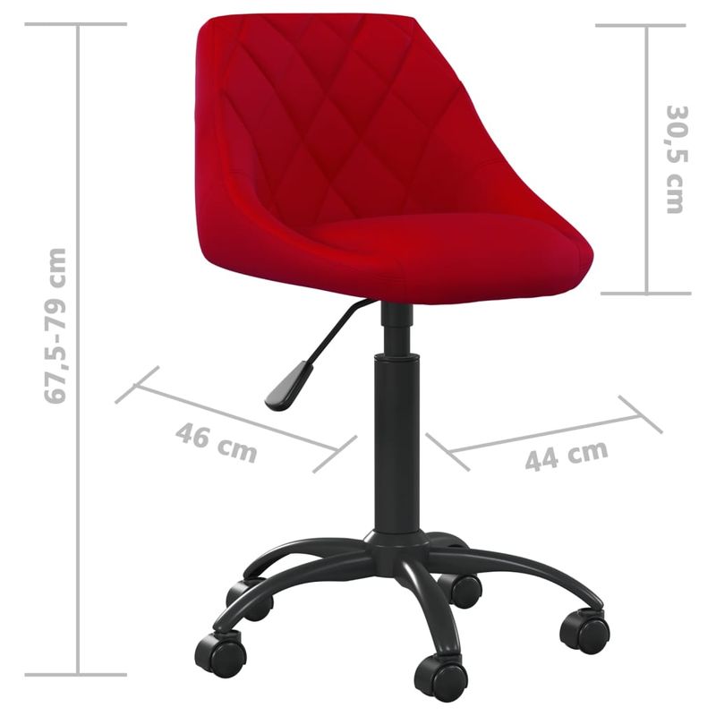 Casa si Gradina - Mobilier - Scaune si fotolii - Scaune - Scaun de bucatarie, rosu vin, catifea - Infinity.ro