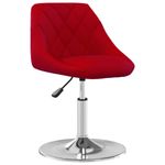 Casa si Gradina - Mobilier - Scaune si fotolii - Scaune - Scaune de bucatarie pivotante, 2 buc., rosu vin, catifea - Infinity.ro