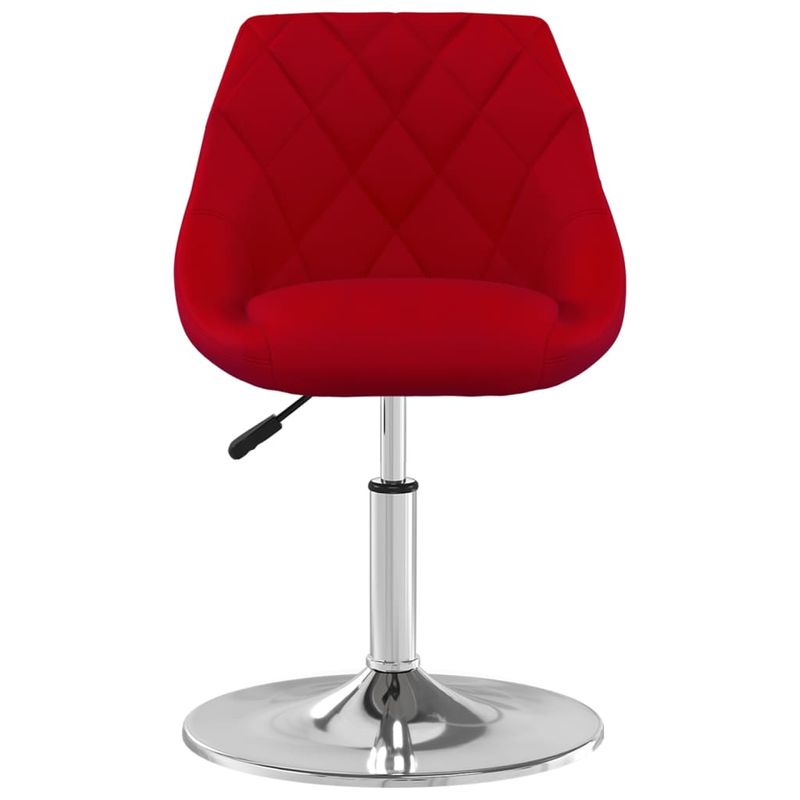 Casa si Gradina - Mobilier - Scaune si fotolii - Scaune - Scaune de bucatarie pivotante, 2 buc., rosu vin, catifea - Infinity.ro