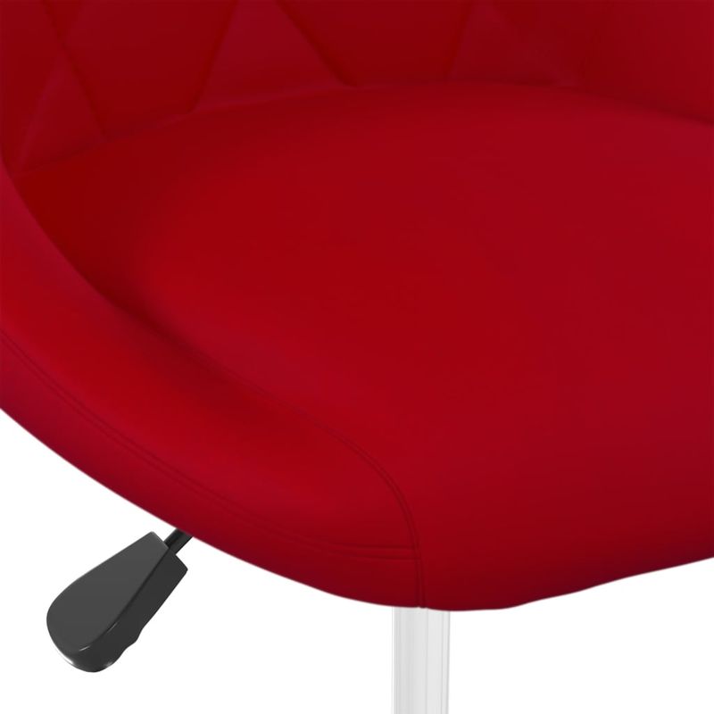 Casa si Gradina - Mobilier - Scaune si fotolii - Scaune - Scaune de bucatarie pivotante, 2 buc., rosu vin, catifea - Infinity.ro