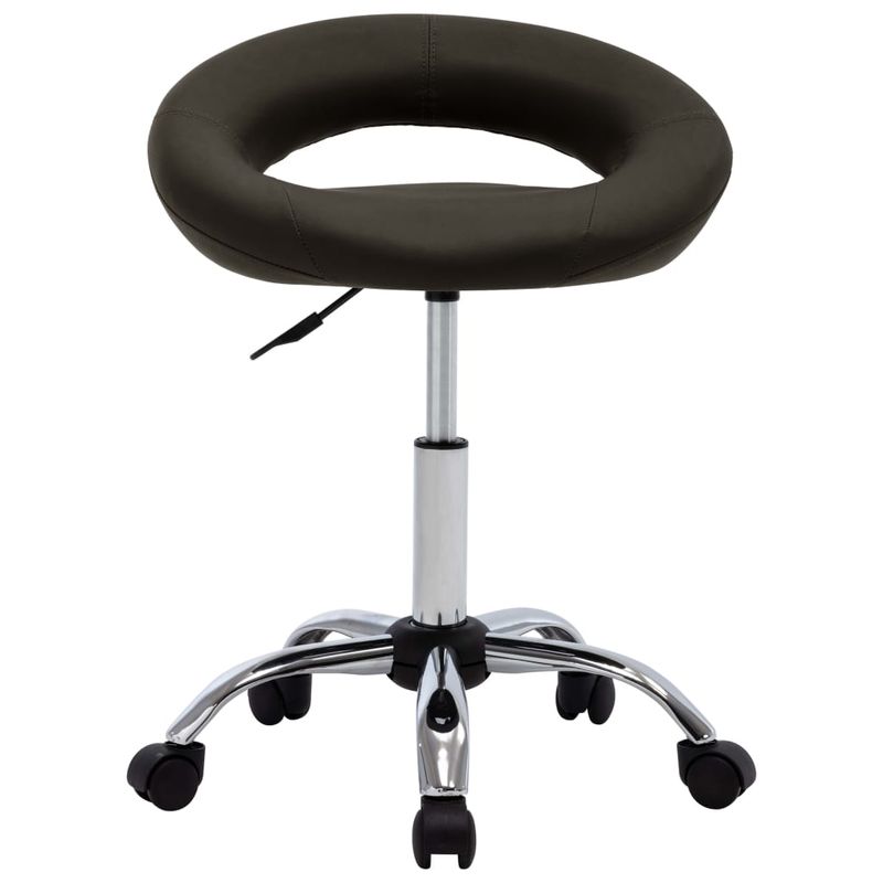 Casa si Gradina - Mobilier - Scaune si fotolii - Scaune - Scaun de bucatarie pivotant, maro, piele ecologica - Infinity.ro
