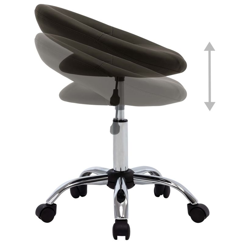 Casa si Gradina - Mobilier - Scaune si fotolii - Scaune - Scaun de bucatarie pivotant, maro, piele ecologica - Infinity.ro