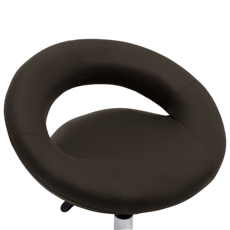 Casa si Gradina - Mobilier - Scaune si fotolii - Scaune - Scaun de bucatarie pivotant, maro, piele ecologica - Infinity.ro