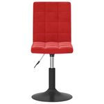 Casa si Gradina - Mobilier - Scaune si fotolii - Scaune - Scaune de bucatarie pivotante, 2 buc., rosu vin, catifea - Infinity.ro