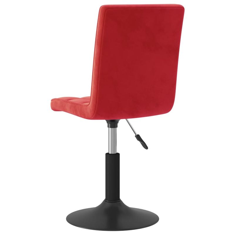 Casa si Gradina - Mobilier - Scaune si fotolii - Scaune - Scaune de bucatarie pivotante, 2 buc., rosu vin, catifea - Infinity.ro