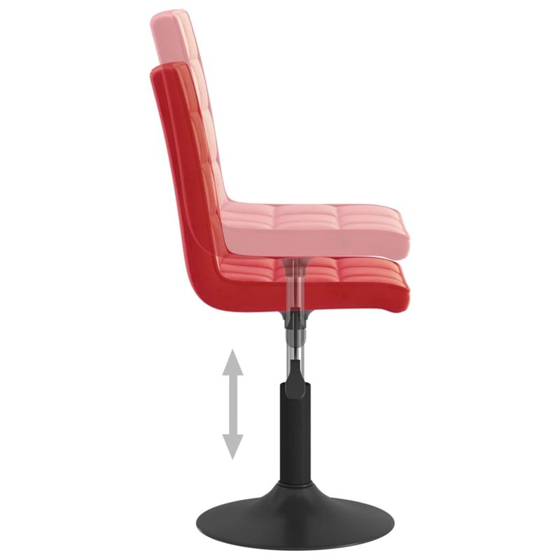 Casa si Gradina - Mobilier - Scaune si fotolii - Scaune - Scaune de bucatarie pivotante, 2 buc., rosu vin, catifea - Infinity.ro
