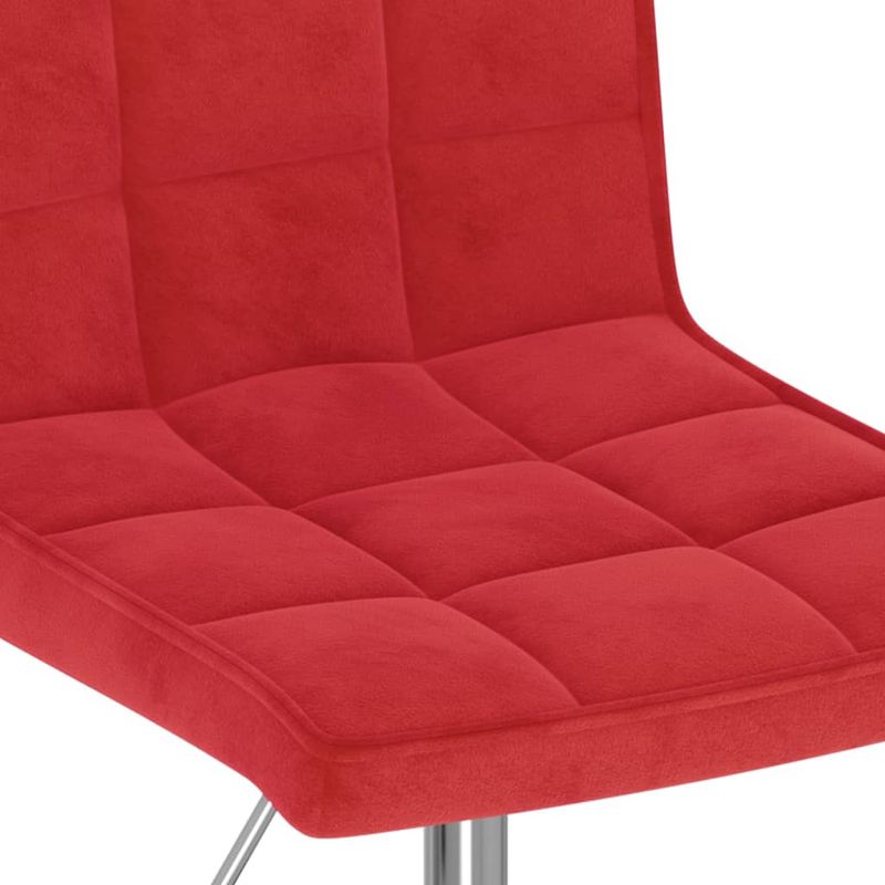 Casa si Gradina - Mobilier - Scaune si fotolii - Scaune - Scaune de bucatarie pivotante, 2 buc., rosu vin, catifea - Infinity.ro
