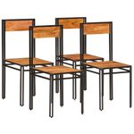Casa si Gradina - Mobilier - Scaune si fotolii - Scaune - Scaune de bucatarie, 4 buc., lemn masiv de acacia - Infinity.ro