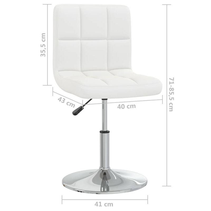 Casa si Gradina - Mobilier - Scaune si fotolii - Scaune - Scaune de bucatarie, 4 buc., alb, piele ecologica - Infinity.ro