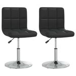 Casa si Gradina - Mobilier - Scaune si fotolii - Scaune - Scaune de bucatarie, 2 buc., negru, piele ecologica - Infinity.ro