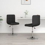 Casa si Gradina - Mobilier - Scaune si fotolii - Scaune - Scaune de bucatarie, 2 buc., negru, piele ecologica - Infinity.ro
