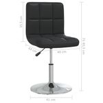 Casa si Gradina - Mobilier - Scaune si fotolii - Scaune - Scaune de bucatarie, 2 buc., negru, piele ecologica - Infinity.ro