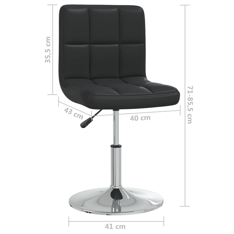 Casa si Gradina - Mobilier - Scaune si fotolii - Scaune - Scaune de bucatarie, 2 buc., negru, piele ecologica - Infinity.ro
