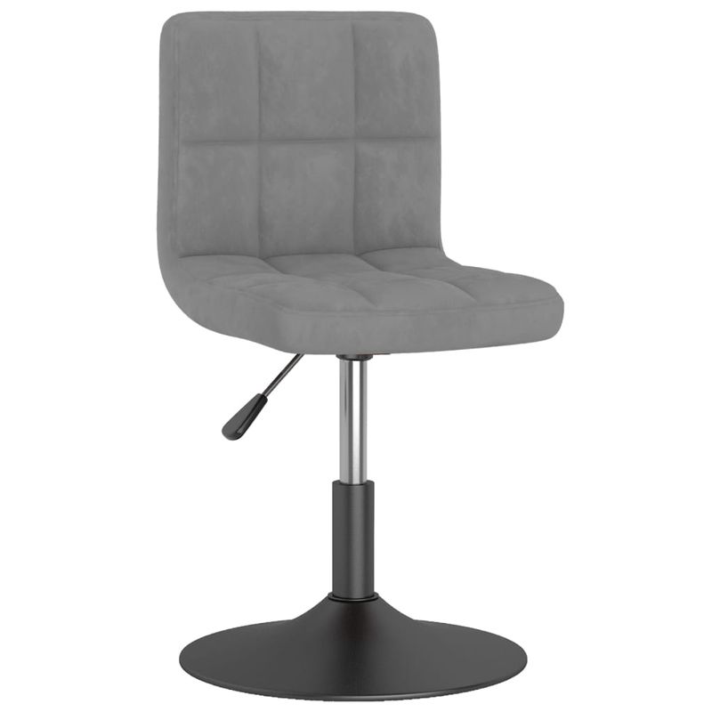 Casa si Gradina - Mobilier - Scaune si fotolii - Scaune - Scaune de bucatarie pivotante, 4 buc., gri inchis, catifea - Infinity.ro