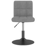 Casa si Gradina - Mobilier - Scaune si fotolii - Scaune - Scaune de bucatarie pivotante, 4 buc., gri inchis, catifea - Infinity.ro