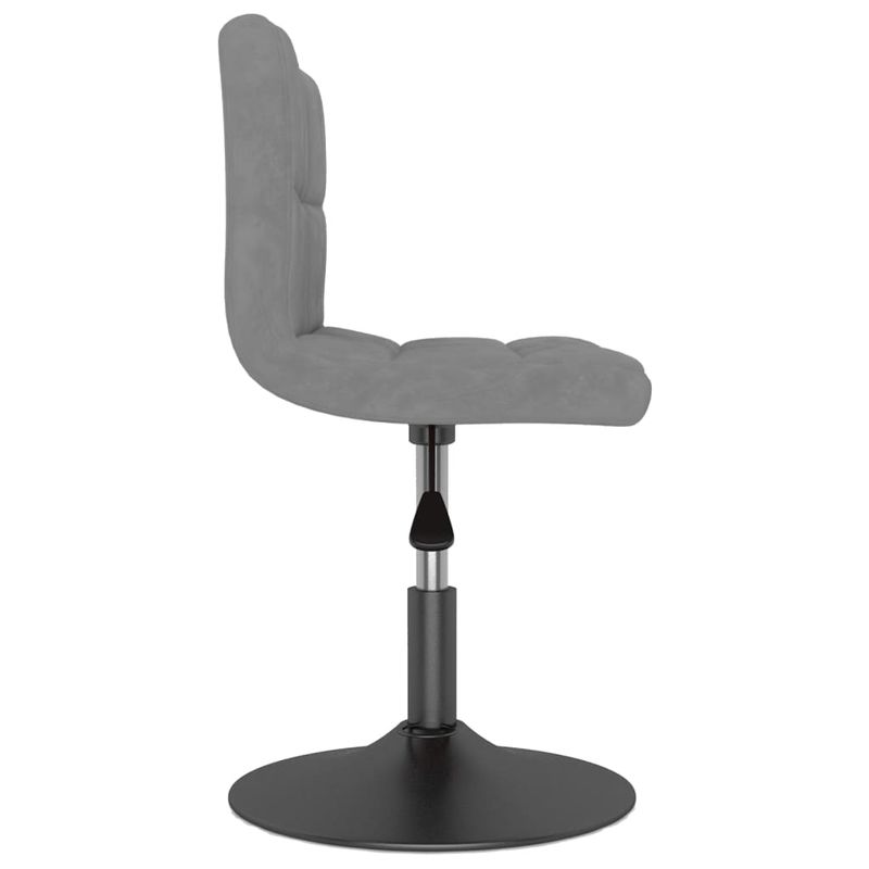 Casa si Gradina - Mobilier - Scaune si fotolii - Scaune - Scaune de bucatarie pivotante, 4 buc., gri inchis, catifea - Infinity.ro