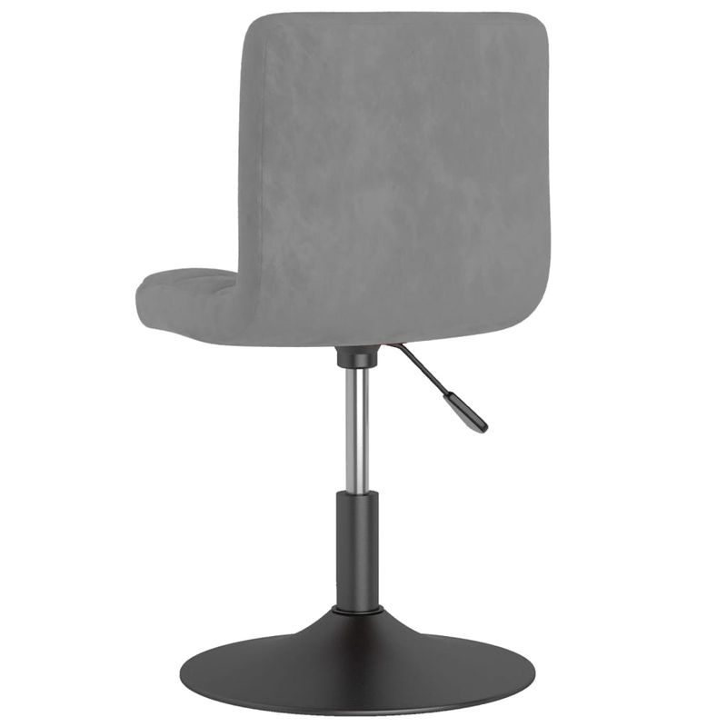 Casa si Gradina - Mobilier - Scaune si fotolii - Scaune - Scaune de bucatarie pivotante, 4 buc., gri inchis, catifea - Infinity.ro