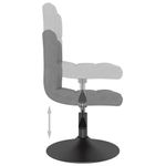 Casa si Gradina - Mobilier - Scaune si fotolii - Scaune - Scaune de bucatarie pivotante, 4 buc., gri inchis, catifea - Infinity.ro