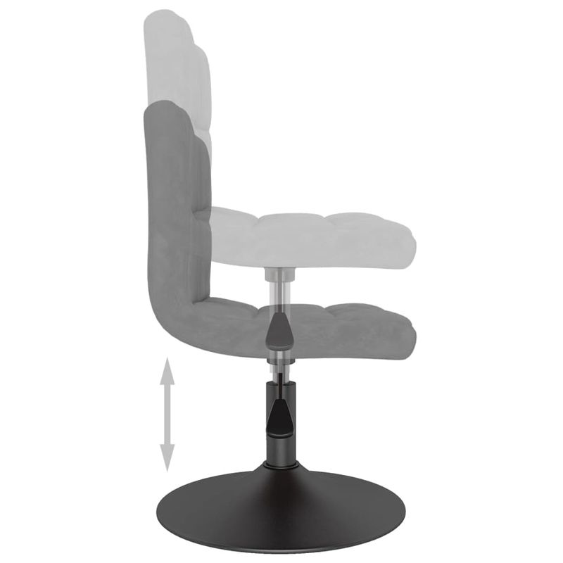 Casa si Gradina - Mobilier - Scaune si fotolii - Scaune - Scaune de bucatarie pivotante, 4 buc., gri inchis, catifea - Infinity.ro