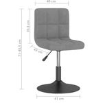Casa si Gradina - Mobilier - Scaune si fotolii - Scaune - Scaune de bucatarie pivotante, 4 buc., gri inchis, catifea - Infinity.ro