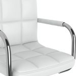 Casa si Gradina - Mobilier - Scaune si fotolii - Scaune - Scaune de bucatarie pivotante, 6 buc., alb, piele ecologica - Infinity.ro