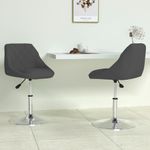 Casa si Gradina - Mobilier - Scaune si fotolii - Scaune - Scaune de bucatarie pivotante, 2 buc., negru, catifea - Infinity.ro