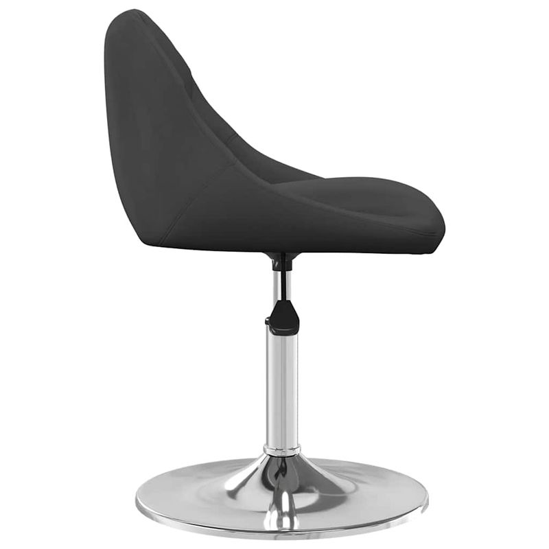 Casa si Gradina - Mobilier - Scaune si fotolii - Scaune - Scaune de bucatarie pivotante, 2 buc., negru, catifea - Infinity.ro