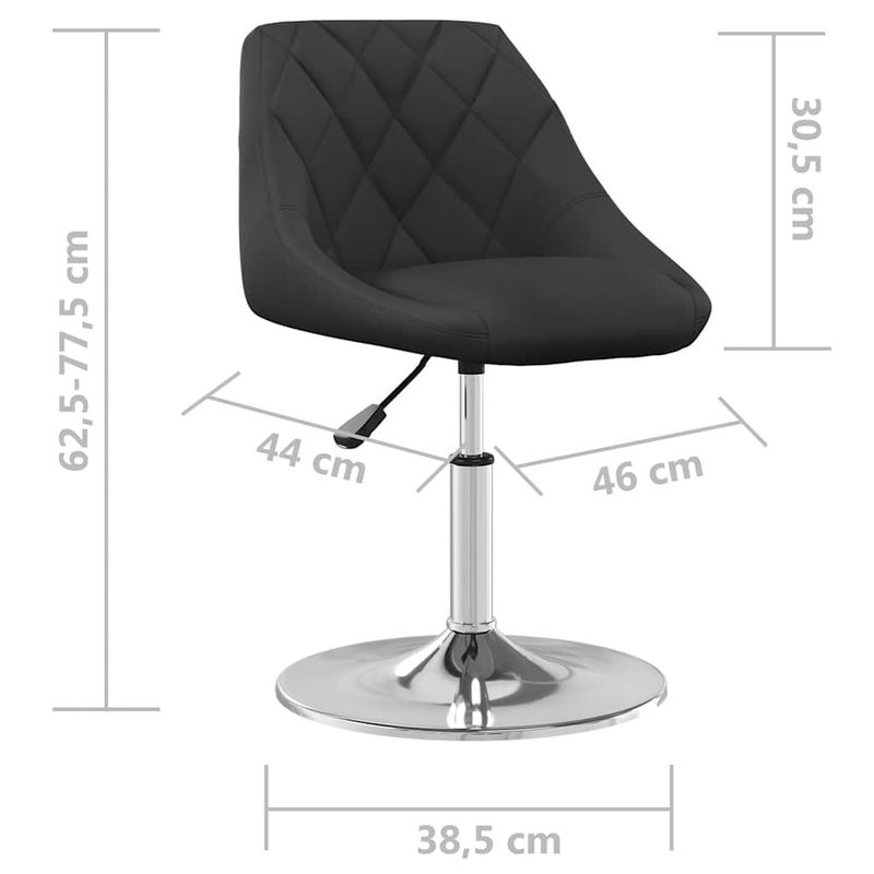 Casa si Gradina - Mobilier - Scaune si fotolii - Scaune - Scaune de bucatarie pivotante, 2 buc., negru, catifea - Infinity.ro