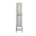 Casa si Gradina - Mobilier - Dulapuri si sifoniere - Sifoniere - Sifonier, Hanah Home, pal melaminat, alb negru auriu, 42x50x200 cm - Infinity.ro