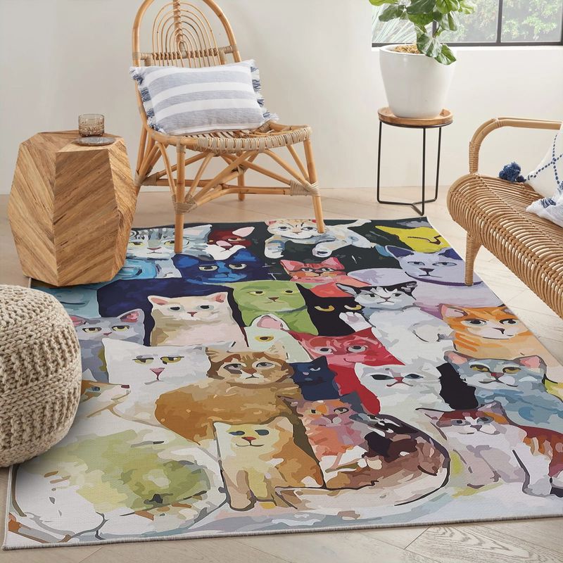 Casa si Gradina - Textile si covoare - Covoare - Covoare casa - Covor, Conceptum Hypnose, multicolor, 100x200 cm, 70% bumbac, 30% poliester, antiderapant, 625HFT3828 - Infinity.ro