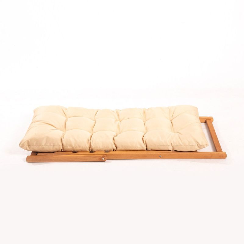 Casa si Gradina - Gradina si terasa - Mobilier exterior - Seturi mobila gradina - Set mobilier de gradina, Hanah Home, lemn de fag, maro crem, masa 40x40x40 cm, scaune 59x90x44 cm - Infinity.ro