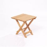 Casa si Gradina - Gradina si terasa - Mobilier exterior - Seturi mobila gradina - Set mobilier de gradina, Hanah Home, lemn de fag, maro crem, masa 40x40x40 cm, scaune 59x90x44 cm - Infinity.ro