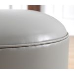 Casa si Gradina - Mobilier - Scaune si fotolii - Tabureti - Taburet, Atelier Del Sofa, piele ecologica, gri, 45x45x47 cm - Infinity.ro