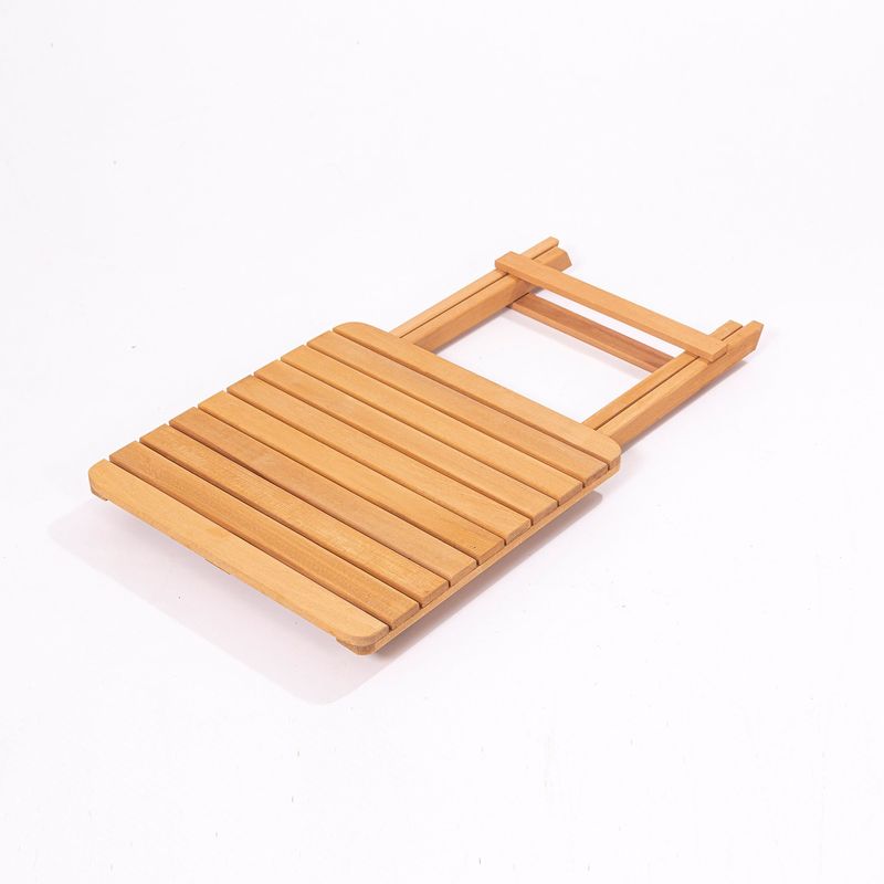 Casa si Gradina - Gradina si terasa - Mobilier exterior - Seturi mobila gradina - Set mobilier de gradina, Hanah Home, lemn de fag, maro crem, masa 40x40x40 cm, scaune 59x90x44 cm - Infinity.ro