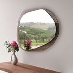 Casa si Gradina - Decoratiuni - Oglinzi - Oglinda, Hanah Home, sticla calita, bronz, 75x55x2 cm - Infinity.ro