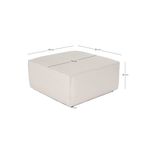 Casa si Gradina - Mobilier - Scaune si fotolii - Tabureti - Taburet, Atelier Del Sofa, in, alb, 85x85x40 cm - Infinity.ro
