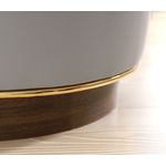 Casa si Gradina - Mobilier - Scaune si fotolii - Tabureti - Taburet, Atelier Del Sofa, piele ecologica, gri, 45x45x47 cm - Infinity.ro