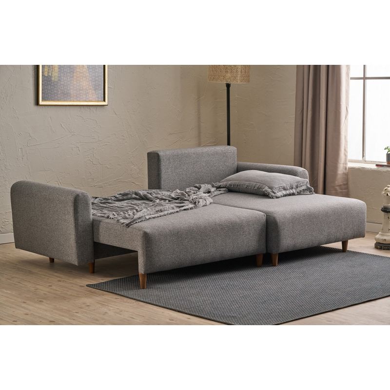 Casa si Gradina - Mobilier - Canapele si coltare - Coltare - Coltar extensibil, Atelier Del Sofa, material textil, gri, 246x160x85 cm - Infinity.ro
