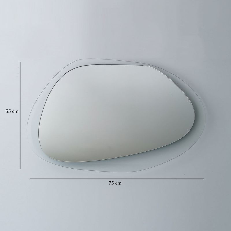 Casa si Gradina - Decoratiuni - Oglinzi - Oglinda, Hanah Home, sticla calita, transparent, 75x55x2 cm - Infinity.ro