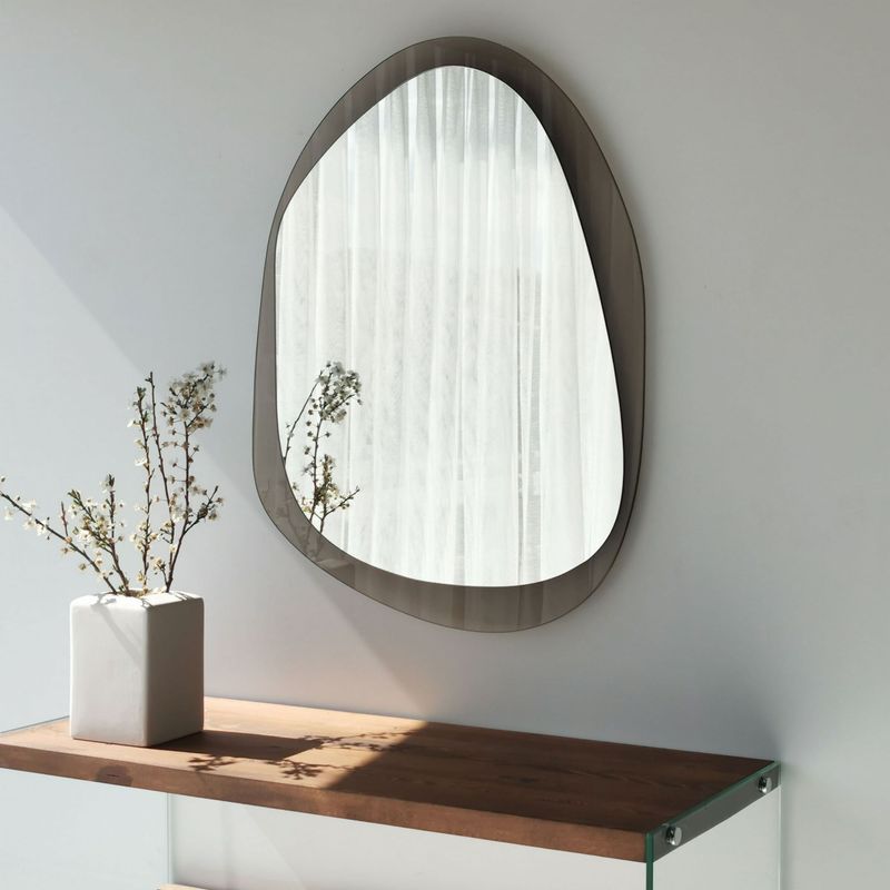 Casa si Gradina - Decoratiuni - Oglinzi - Oglinda, Hanah Home, sticla calita, bronz, 75x55x2 cm - Infinity.ro