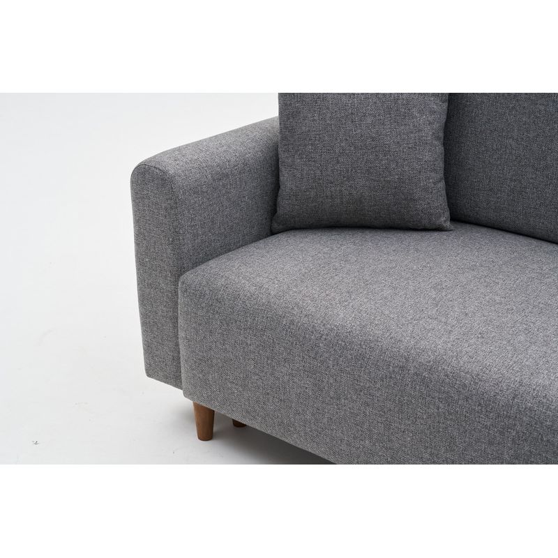 Casa si Gradina - Mobilier - Canapele si coltare - Coltare - Coltar extensibil, Atelier Del Sofa, material textil, gri, 246x160x85 cm - Infinity.ro