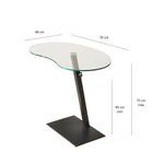 Casa si Gradina - Mobilier - Mese si birouri - Masute de cafea - Masuta de cafea, Hanah Home, sticla securizata si metal, negru, 70x40x75 cm - Infinity.ro