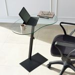 Casa si Gradina - Mobilier - Mese si birouri - Masute de cafea - Masuta de cafea, Hanah Home, sticla securizata si metal, negru, 70x40x75 cm - Infinity.ro