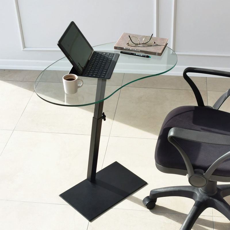 Casa si Gradina - Mobilier - Mese si birouri - Masute de cafea - Masuta de cafea, Hanah Home, sticla securizata si metal, negru, 70x40x75 cm - Infinity.ro