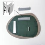 Casa si Gradina - Decoratiuni - Oglinzi - Oglinda, Hanah Home, sticla calita, bronz, 75x55x2 cm - Infinity.ro