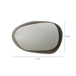 Casa si Gradina - Decoratiuni - Oglinzi - Oglinda, Hanah Home, sticla calita, bronz, 75x55x2 cm - Infinity.ro