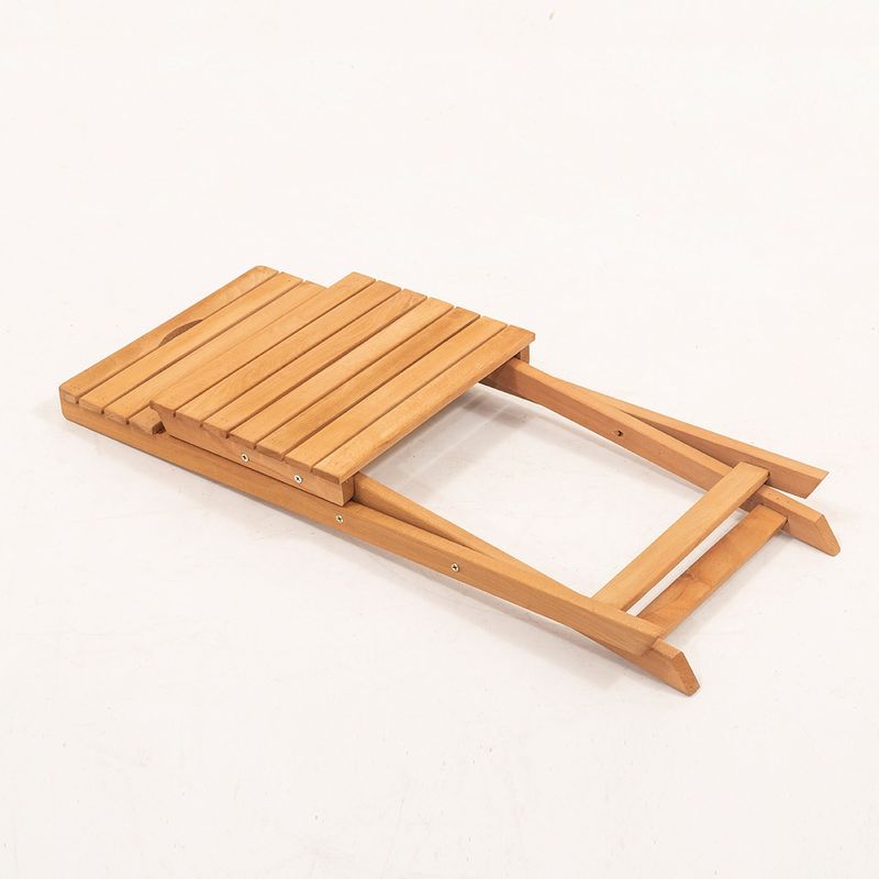 Casa si Gradina - Gradina si terasa - Mobilier exterior - Seturi mobila gradina - Set masa si scaune gradina, Hanah Home, lemn fag, natural crem, masa 50x50x72 cm, scaun 40x30x81 cm - Infinity.ro
