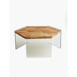 Casa si Gradina - Mobilier - Mese si birouri - Masute de cafea - Masuta de cafea, Hanah Home, lemn masiv de pin, stejar, 80x70x35 cm - Infinity.ro
